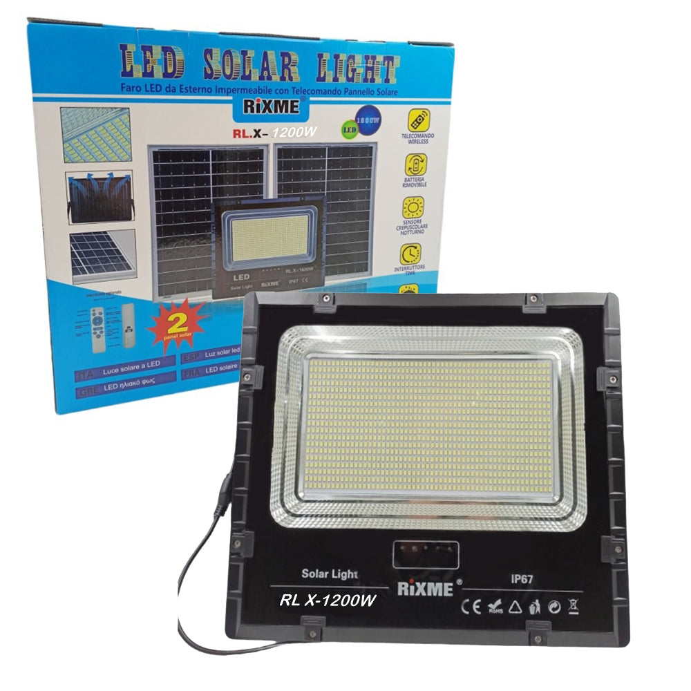 RIXME Solarni Reflektor sa Odvojenim Panelom - 1200 W