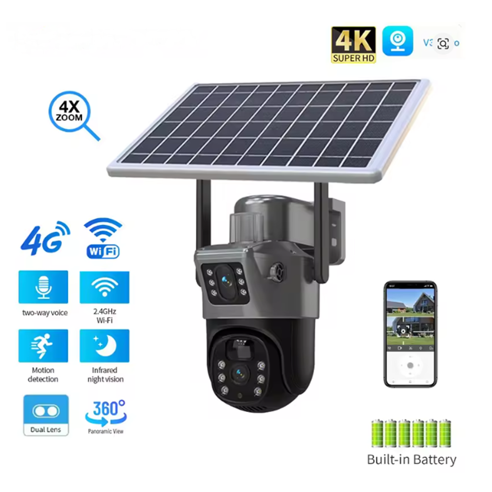 PTZ Dual Rotirajuća Solarna Kamera - TRUECOLORVIEW