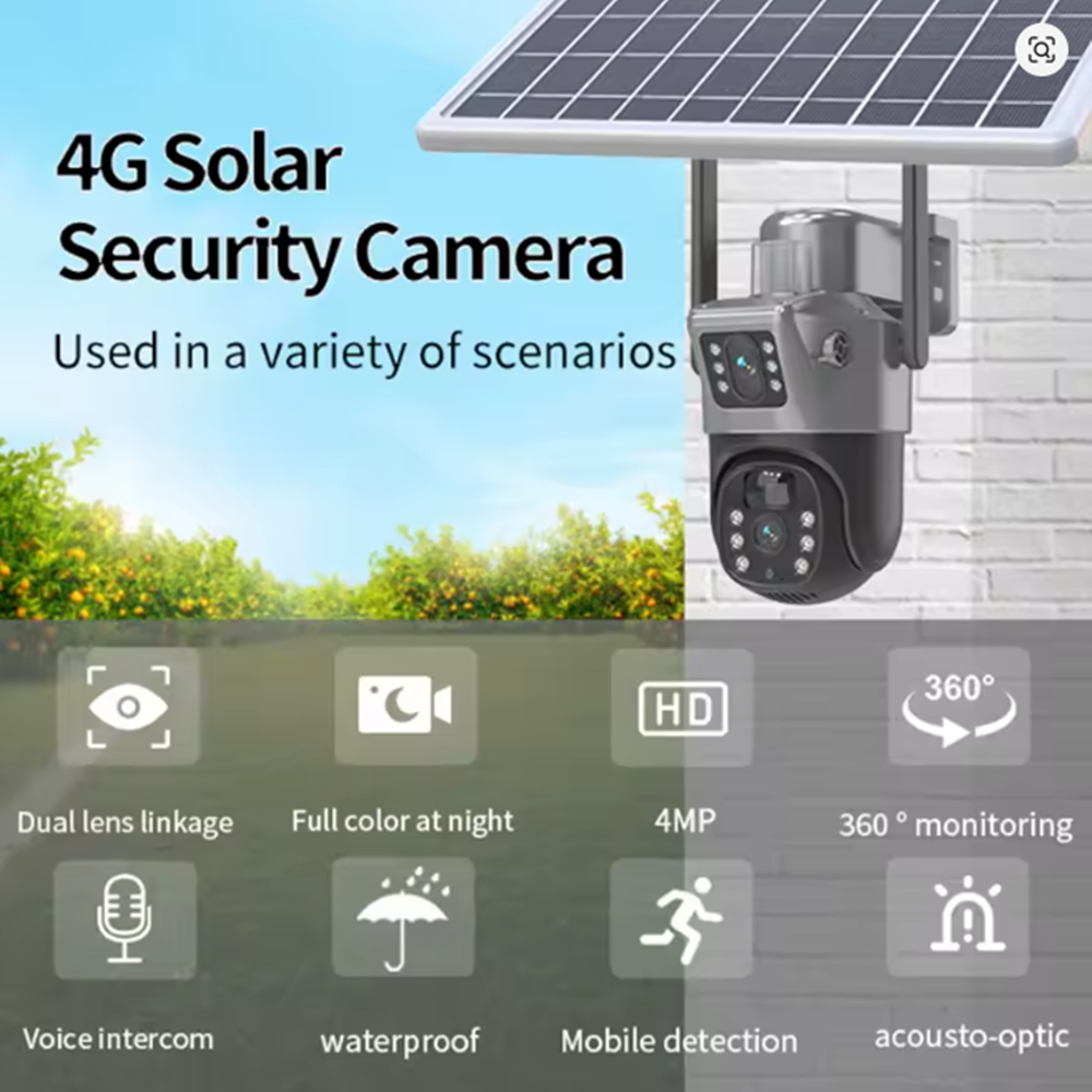 PTZ Dual Rotirajuća Solarna Kamera - TRUECOLORVIEW