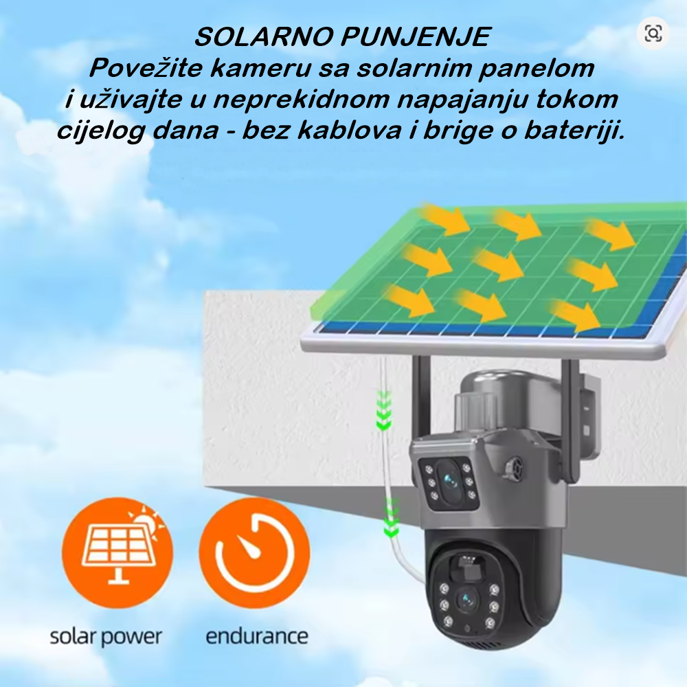 PTZ Dual Rotirajuća Solarna Kamera - TRUECOLORVIEW