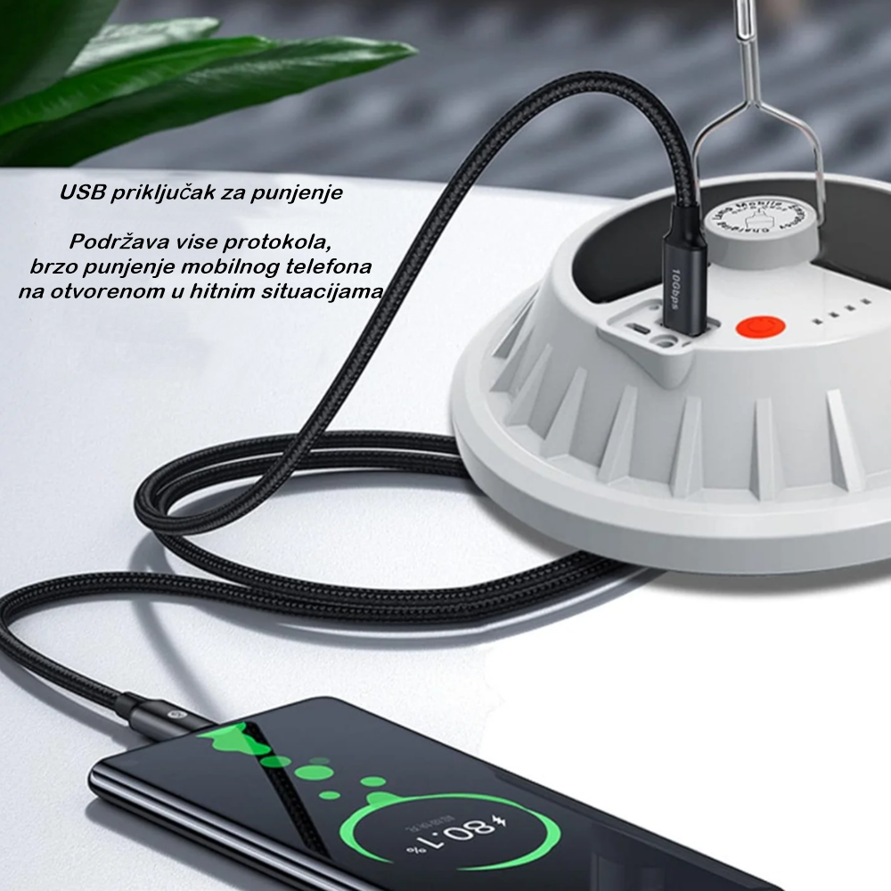 Solarna lampa za kampovanje HS V62