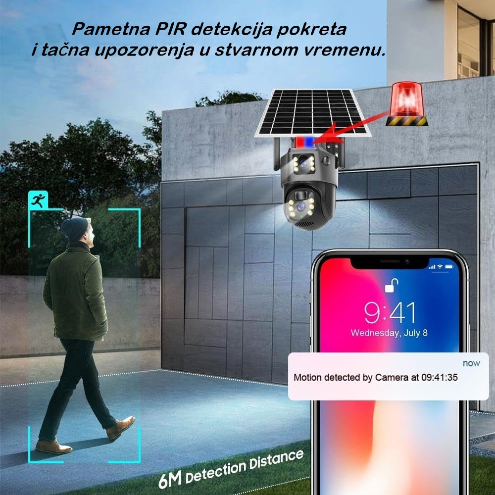 PTZ Dual Rotirajuća Solarna Kamera - TRUECOLORVIEW