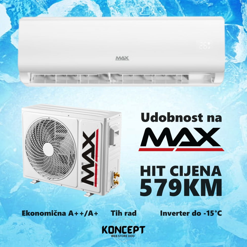 ❄️Inverter klima MAX MAC12ICWL – Snaga i komfor u jednom uređaju