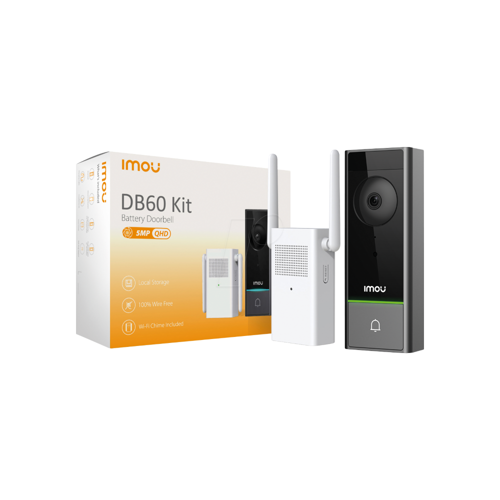 Imou DB60 Video Zvono 5MP – Bežično, AI Detekcija, Noćni Vid, IP65